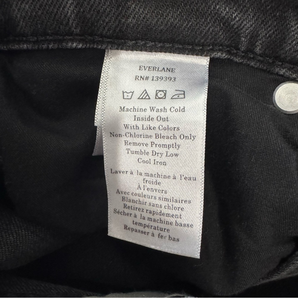 Everlane Black The Way High Curve Jeans size 24R - Picture 9 of 9